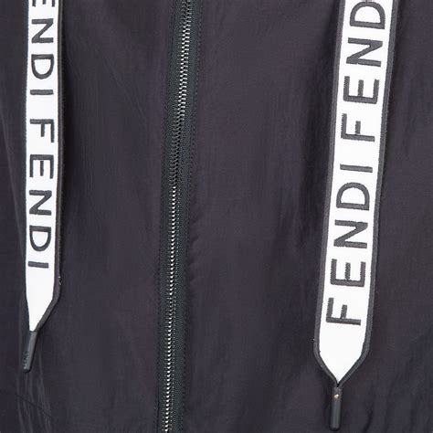 Fendi windbreaker jacket black